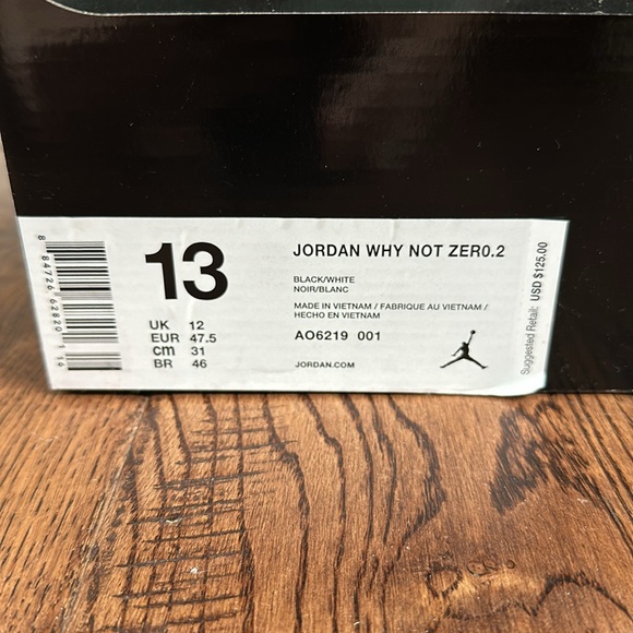 Jordan Why Not Zero.2 Basketball Shoes Size 13 - Picture 14 of 16